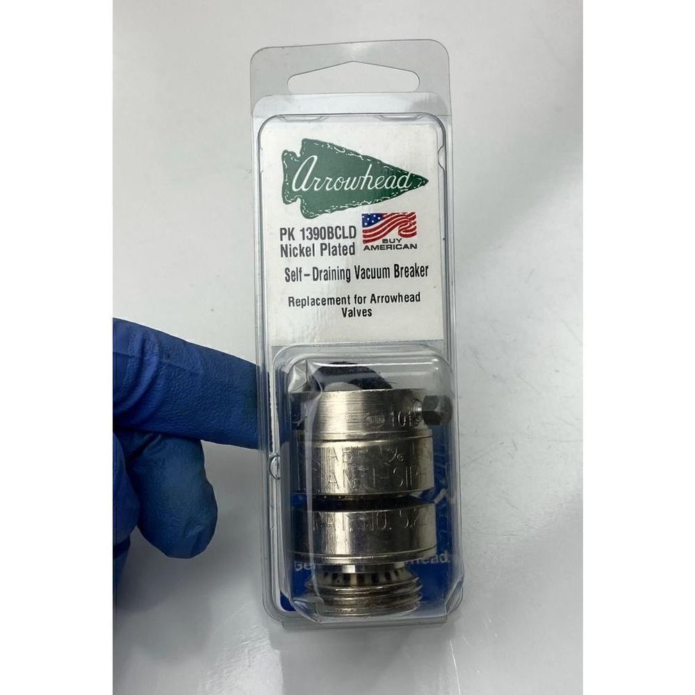 Arrowhead PK 1390BCLD Nickel Plated Replacement Self Draining Vacuum Breaker DI1